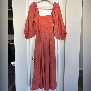FREE PEOPLE Dahlia Embroidered Maxi Dress